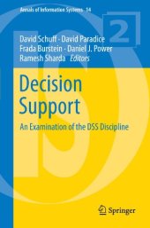 book Decision Support: An Examination of the DSS Discipline