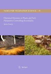 book Chemical Elements in Plant and Soil: Parameters Controlling Essentiality