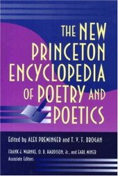 book The New Princeton Encyclopedia of Poetry and Poetics