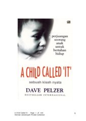 book A Child Called 'It' : Sebuah Kisah Nyata Perjuangan Seorang Anak Untuk Bertahan Hidup