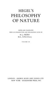 book Philosophy of Nature, Vol. 3