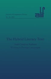 book ALIF 20 The Hybrid Library Text