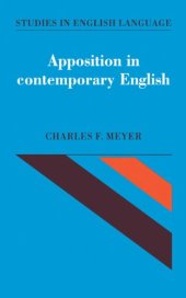 book Apposition in Contemporary English (Studies in English Language)