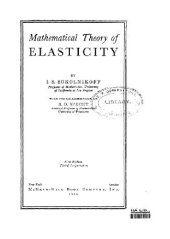 book Mathematical Theory of Elasticity