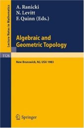 book Algebraic and Geometric Topology