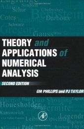 book Theory and Applications of Numerical Analysis