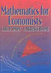 book Mathematics for Economists