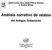 book Análisis Narrativo de Relatos del Antiguo Testamento