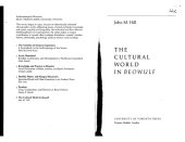 book Cultural World in Beowulf (Anthropological Horizons)