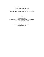 book Die Idee der Riemannschen Fläche