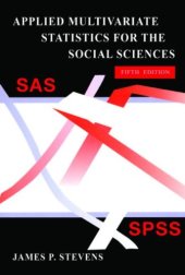 book Applied Multivariate Statistics for the Social Sciences, Fifth Edition