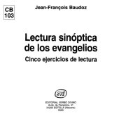 book Lectura Sinóptica de los Evangelios: Cinco Ejercicios de Lectura