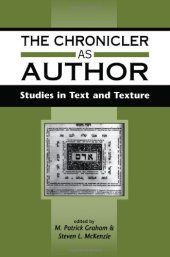 book The Chronicler As Author: Studies in Text and Texture (JSOT Supplement Series)