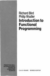 book Introduction to Functional Programming (Prentice Hall International Series in Computing Science)