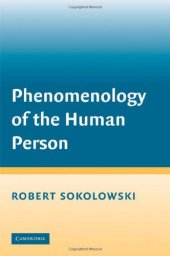 book Phenomenology of the Human Person