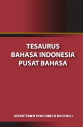 book Tesaurus Bahasa Indonesia