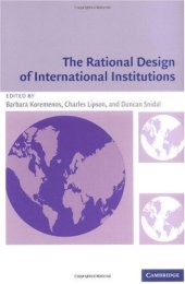 book The Rational Design of International Institutions (International Organization)