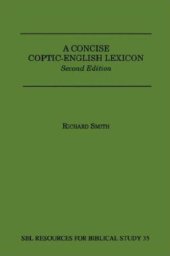 book A Concise Coptic-English Lexicon (Resources for Biblical Study)