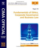 book CIMA Learning System Fundamentals of Ethics, Corporate Governance and Business Law: New syllabus (CIMA Certificate Level 2008)