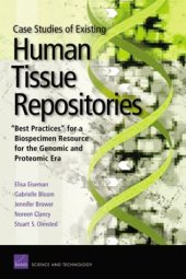 book Case Studies of Existing Human Tissue Repositories: