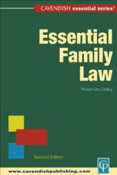 book Essential Family Law, 2nd edition (Essential)