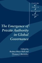 book The Emergence of Private Authority in Global Governance