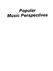 book Popular Music Perspectives: Ideas, Themes, and Patterns in Contemporary Lyrics