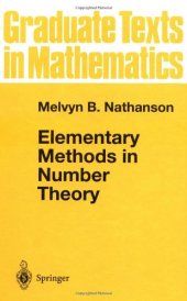 book Elementary Methods in Number Theory