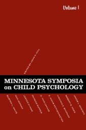 book Symposia on Child Psychology: v.1