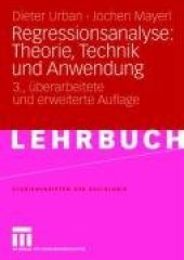 book Regressionsanalyse: Theorie, Technik und Anwendung, 3. Auflage