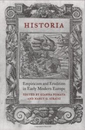 book Historia: Empiricism and Erudition in Early Modern Europe (Transformations: Studies in the History of Science and Technology)