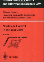 book Nonlinear Control in the Year 2000, Volume 2