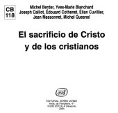 book El Sacrificio de Cristo y de los Cristianos