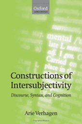 book Constructions of Intersubjectivity: Discourse, Syntax, and Cognition