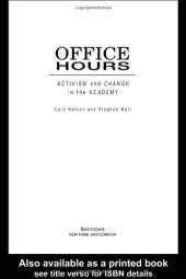 book Office Hours: Activism and Change in the Academy