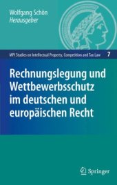 book Rechnungslegung und Wettbewerbsschutz im deutschen und europäischen Recht