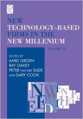 book New Technology-Based Firms in the New Millennium, Volume 6