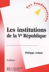 book Les Institutions de la Ve République