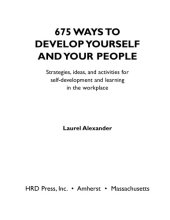 book 675 Ways to Develop Yourself and Your People