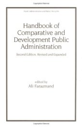 book Handbook of Comparative and Development Public Administration Second Edition