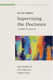 book Supervising the Doctorate 2nd edition (Society for Research into Higher Education)