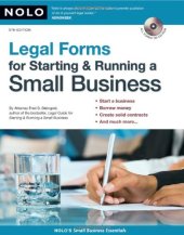 book Legal Forms for Starting & Running a Small Business  Fifth Edition