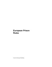 book European Prison Rules (Penal Law and Criminology)