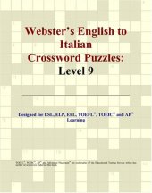 book Webster's English to Italian Crossword Puzzles: Level 9