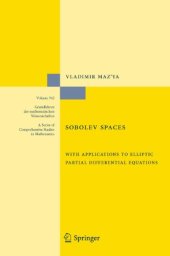 book Sobolev Spaces: with Applications to Elliptic Partial Differential Equations