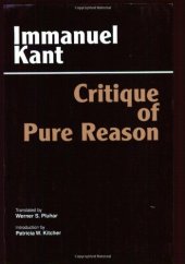 book Critique of Pure Reason