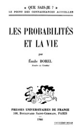 book Les probabilités et la vie