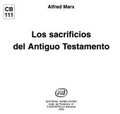 book Los Sacrificios en el Antiguo Testamento