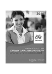 book CFA Level 1 Schweser seminar slide work book (volume 2)