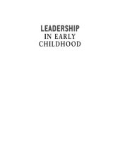 book Leadership in Early Childhood